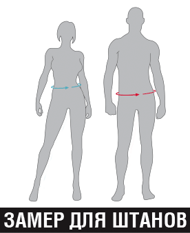 Инструкция для определения размеров штанов